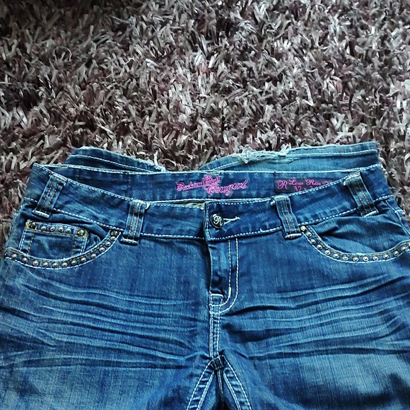 Women's Rock and Roll Cowgirl dark wash Denim 32x34 Used - Picture 4 of 11